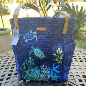 Limited ed Very Bradley North South Beach Tote NWT